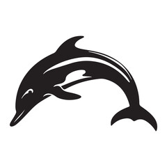 Fototapeta premium Dolphin silhouette 