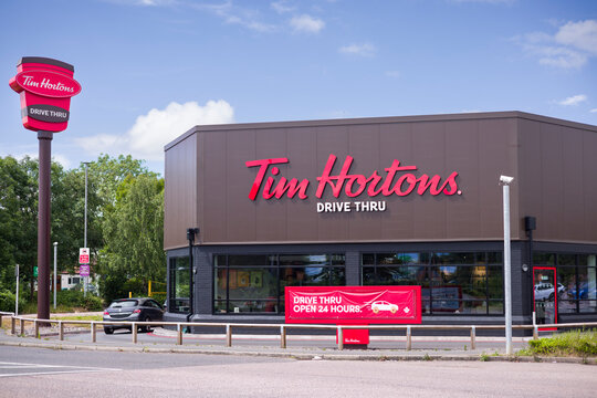 Tim Hortons Drive Thru restaurant, Watford, UK