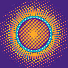 Abstract Halftone Dots Background Design