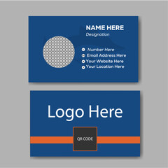 modern business card with simple and clean concept