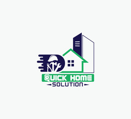 Real Estate company logo design or Home solution logo