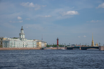 The historical center of Saint Petersburg in the early morning