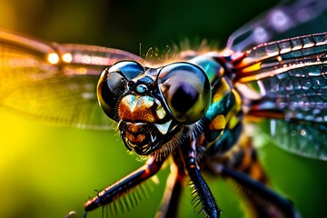 close up of a dragonfly