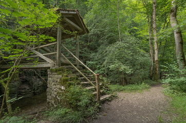 passage route over a little german river