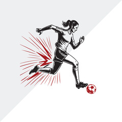 Girls Sports Logo Design