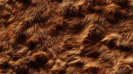 Naklejka premium Close-up Texture of Brown Fur.