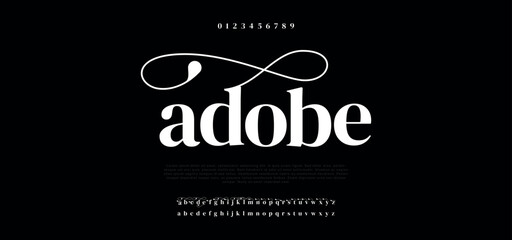 Adobe Classic Lettering Minimal Fashion Designs.