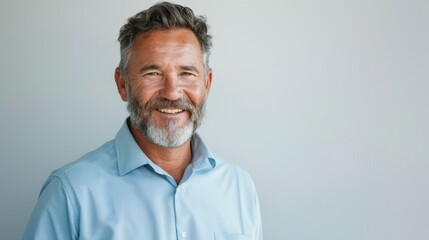 Fototapeta premium The smiling mature man