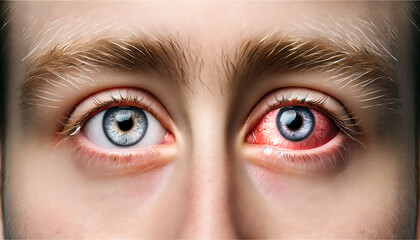Fototapeta premium Bacterial Eye Infection and conjunctivitis