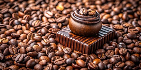 Coffee Bean Chocolate, Chocolate Truffle, Coffee Bean, Chocolate, Dessert