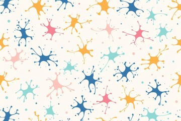 Rainbow neuron trees in a vibrant network illustrating diversity and connectivity in brain functions