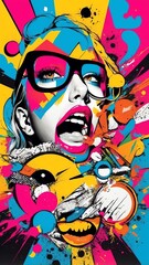 Obraz premium chaotic yet harmonious compositions art .jpeg