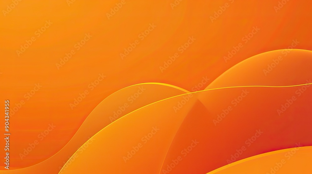 Fototapete uncluttered orange background with a gentle gradient, providing a sleek and modern look for any desi