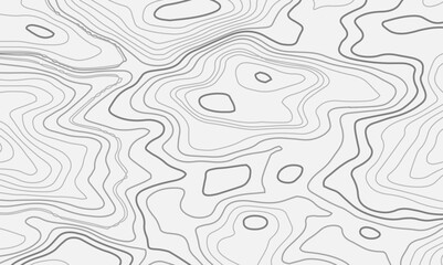 Fototapeta premium Abstract stylized height topographic contours map line background. Concept topographic map conditional geography scheme terrain path. Abstract vector illustration.