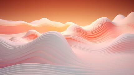 Abstract 3d landscape with data visualization elements, modern digital terrain, conceptual technology background for science and innovation