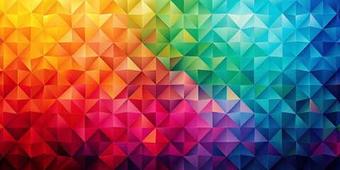 Rainbow Triangle Abstract Geometric Pattern, abstract art, geometric pattern, colorful design, vibrant,