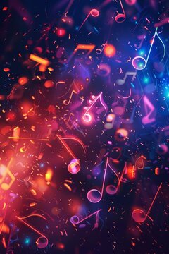 blue-violet gradients music concert poster background