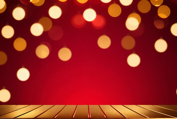 vertical christmas background glowing golden bokeh lights red backdrop highlights holiday themes ideal events