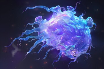 Electrifying neural network showcasing vibrant synaptic transmission ideal for neuroscientific and cognitive discussions