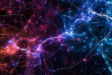 An perfect digital background for neural technology applications. Generative Ai