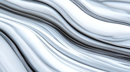 Detailed shot of a polished white soapstone background with smooth texture and light grey swirls 