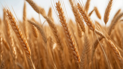 Fototapeta premium golden wheat and wheat fields