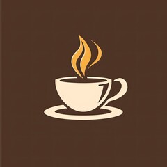 Obraz premium cafe logo coffee illustration