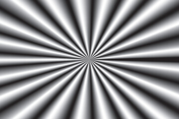 Obraz premium Dynamic black and white radial burst background with optical illusion effect, creating a sense of movement and depth. Ideal for abstract designs.