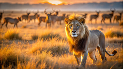 a hungry cheetah sprinting across the savannah