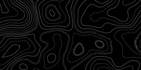 Abstract stylized height topographic contours map line background. Concept topographic map conditional geography scheme terrain path. Abstract vector illustration.