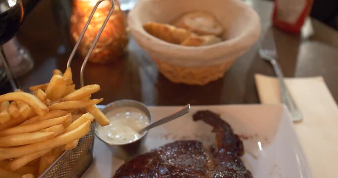 authentic french steak frites from paris
