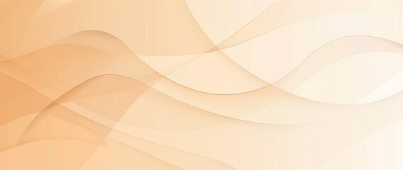 Neutral liquid wallpaper with a smooth beige gradient background. Ideal for banners, flyers, and presentations. Abstract blurred backdrop cover. Modern illustration.