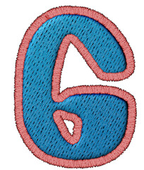 Uppercase Playful Patchwork Alphabet stitched craft letter G