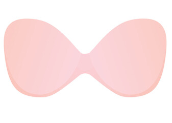 Fototapeta premium Pink stick on bra. vector