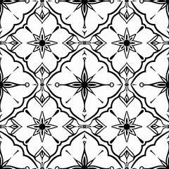 Abstract seamless pattern with ornaments. Modern abstract background.