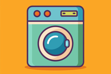 Washing machine vector illustration