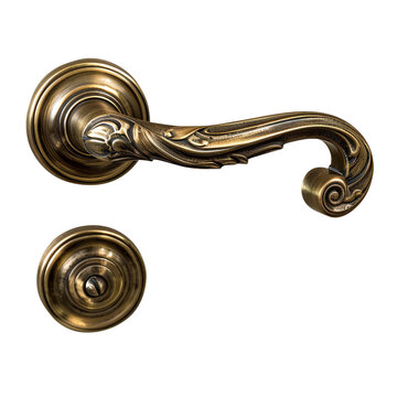 recommend clip art: Antique brass door handle clip art