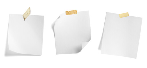 paper message note reminder blank background office business white empty page label adhesive tape