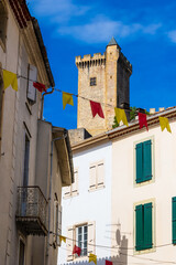 Tours du Château de Foix depuis le centre-ville