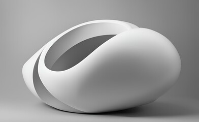 white vase that evokes movement