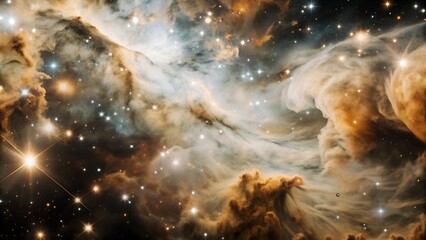 Obraz premium Abstract cosmic space background featuring vibrant colors and swirling patterns, representing the beauty and mystery of the universe.