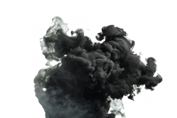 black and white smoke transparent png 