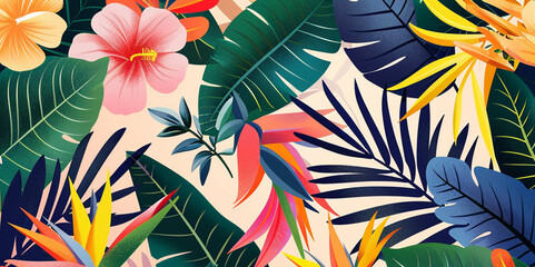 Abstract foliage line art vector background. Leaf wallpaper of tropical leaves, leaf branch, plants in hand drawn pattern. Botanical jungle illustration for banner, prints, decoration, fabric.