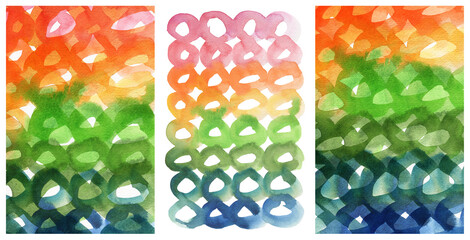 Ink watercolor hand drawn circle gradient stain painting blot. Wet color paper texture background....