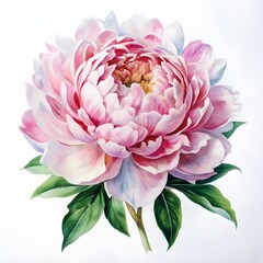 watercolor peony illustration