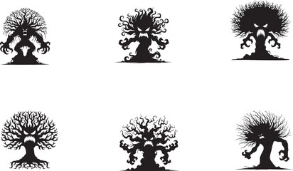 Haunted Trees Silhouette Collection	