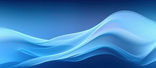 Obraz premium Light blue waves, seamless loop animation.