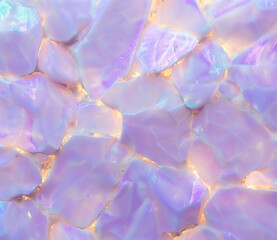 Elegant marble texture with iridescent hues and soft lighting