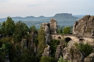 Sonnenaufgang – Blaue Stunde in der Sächsischen Schweiz – Bastei - Elbsandsteingebirge