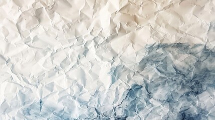 Obraz premium A close-up shot of a piece of crumpled paper with creases and folds